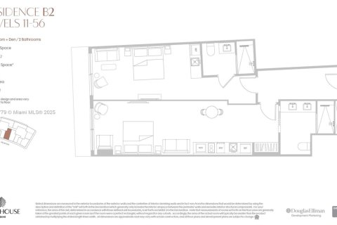 Купить кондоминиум в Майами, Флорида 2 спальни, 85.38м2, № 2019694 - фото 6