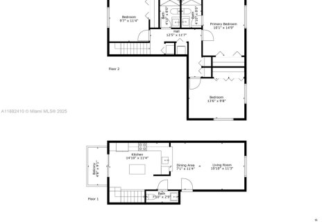 Купить кондоминиум в Майами, Флорида 3 спальни, 123.1м2, № 1931308 - фото 16