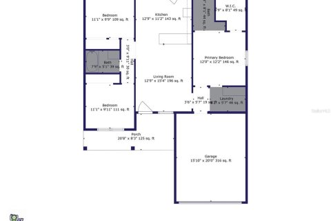 House in Interlachen, Florida 3 bedrooms, 142.79 sq.m. № 1912517 - photo 30