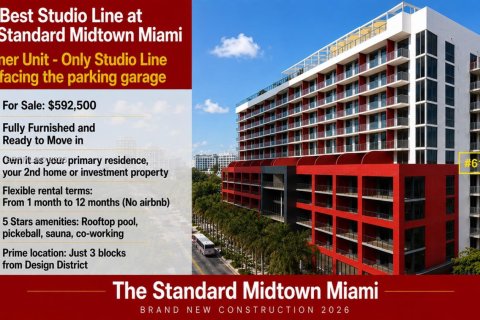 Studio à Condo à Miami, Floride  № 2263053