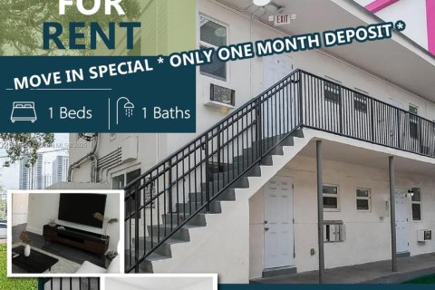 Снять в аренду квартиру в Майами, Флорида 1 спальня, 46.45м2, № 1978087 - фото 1