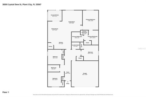 Villa ou maison à vendre à Plant City, Floride: 4 chambres, 171.5 m2 № 2388378 - photo 12