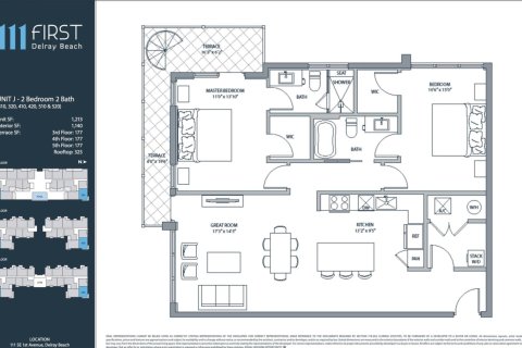 Condominio en alquiler en Delray Beach, Florida, 2 dormitorios, 104.89 m2 № 990382 - foto 1