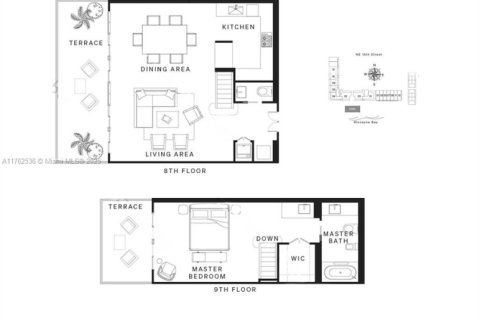 Купить кондоминиум в Майами, Флорида 1 спальня, 95.69м2, № 1977523 - фото 11
