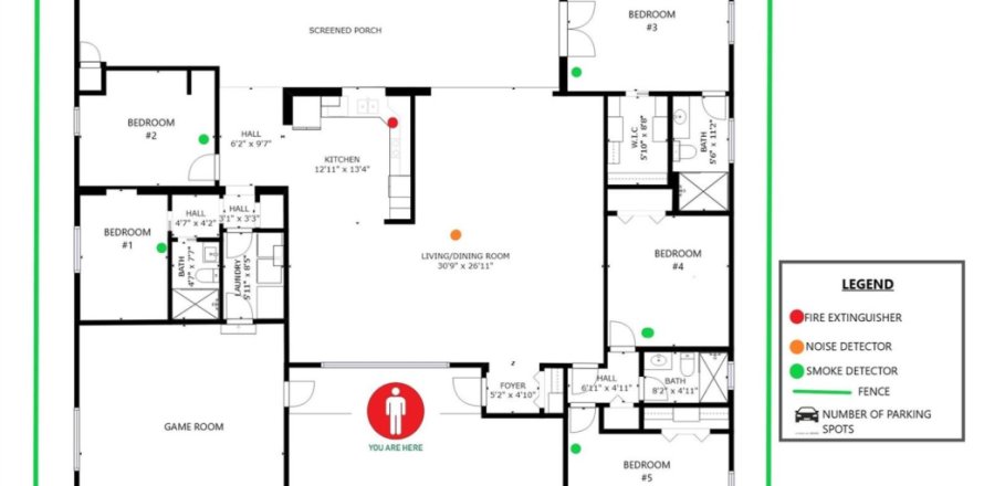 House in Hallandale Beach, Florida 5 bedrooms, 264.59 sq.m. № 959590