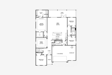 House floor plan «212SQM THE HUNTINGTON», 4 bedrooms in SPRING HILL