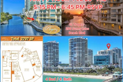 Condo in Sunny Isles Beach, Florida, 4 bedrooms  № 2032477