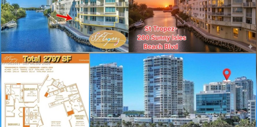 Condo in Sunny Isles Beach, Florida, 4 bedrooms № 2032477