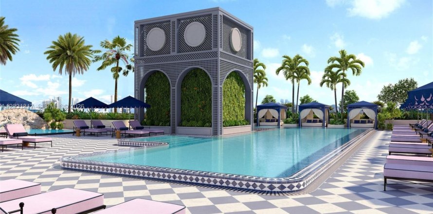 Condo à Miami, Floride, 1 chambre № 2240872