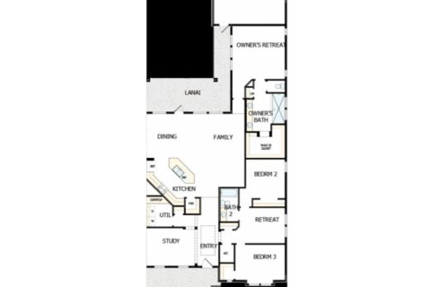 House floor plan «House», 3 bedrooms in Seabrook Village 50’ Rear Entry