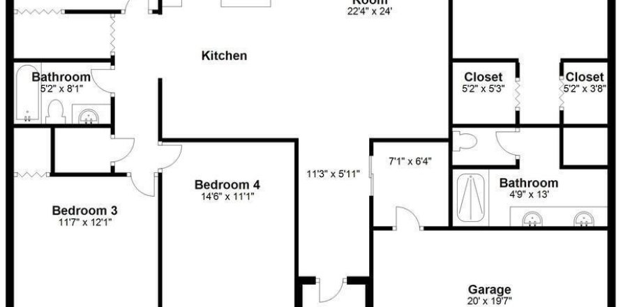 Villa ou maison à Palm Bay, Floride 4 chambres, 168.25 m2 № 1174078
