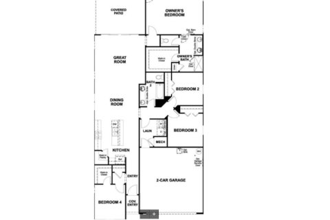 House floor plan «House», 4 bedrooms in Laurel Oaks