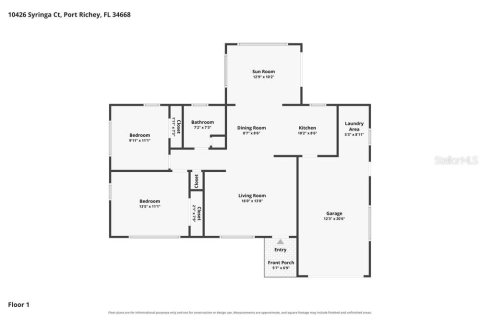 House in Port Richey, Florida 2 bedrooms, 91.97 sq.m. № 2393380 - photo 2