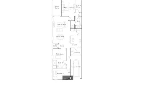 House floor plan «Townhouse», 2 bedrooms in Angeline Active Adult - Active Adult Villas