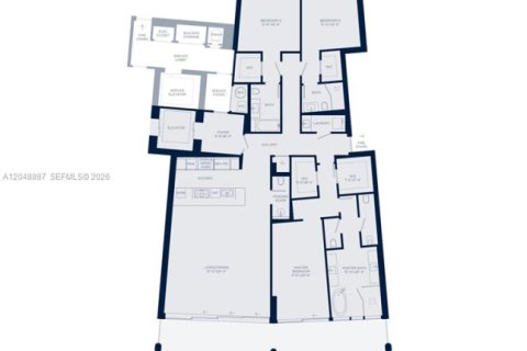 Купить кондоминиум в Майами, Флорида 3 спальни, 232.53м2, № 2149246 - фото 25