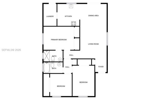 Купить виллу или дом в Майами, Флорида 3 спальни, 113.71м2, № 1997159 - фото 22