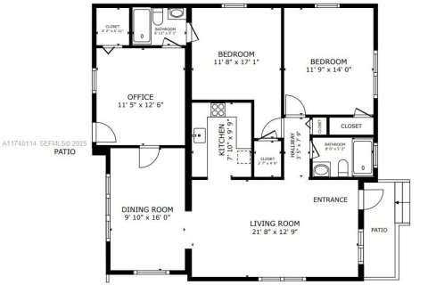 Casa en venta en Miami, Florida, 3 dormitorios, 130.43 m2 № 1495996 - foto 28