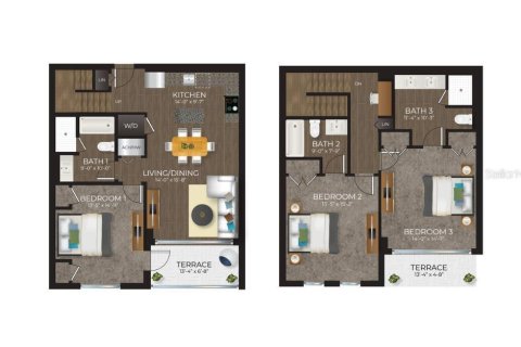Appartement à louer à Ruskin, Floride: 3 chambres, 172.8 m2 № 2151256 - photo 2