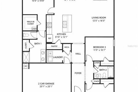 Villa ou maison à vendre à Belleview, Floride: 3 chambres, 155.15 m2 № 2110748 - photo 25