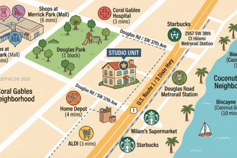 Villa ou maison à louer à Miami, Floride: 65.03 m2 № 1987160 - photo 7