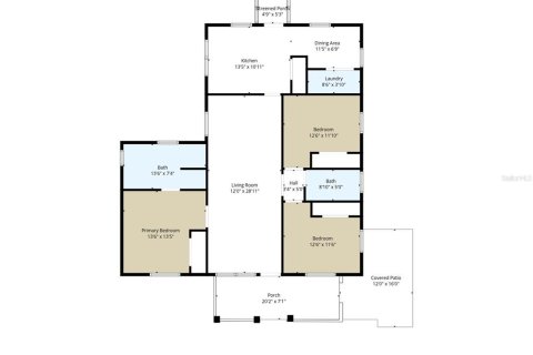 House in Crystal River, Florida 3 bedrooms, 130.06 sq.m. № 2120002 - photo 11