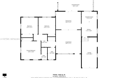 Купить виллу или дом в Норт-Майами, Флорида 3 спальни, 178.74м2, № 2043698 - фото 13