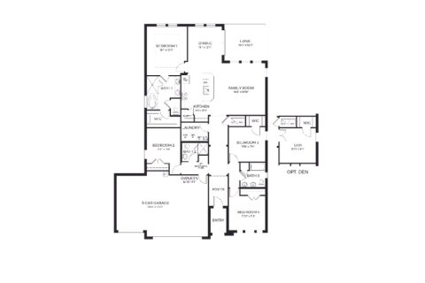 House floor plan «4BR-3», 4 bedrooms in Victoria Oaks
