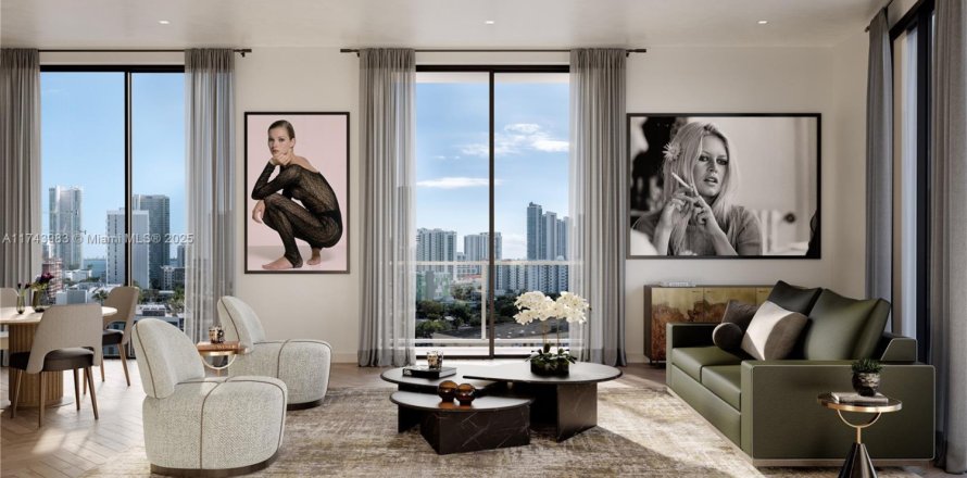 Condominio en Miami, Florida, 3 dormitorios  № 1490751