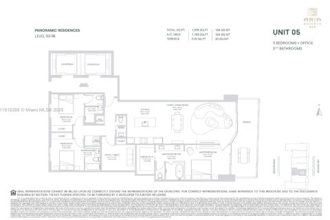Copropriété à vendre à Miami, Floride: 3 chambres, 163.42 m2 № 1974363 - photo 2
