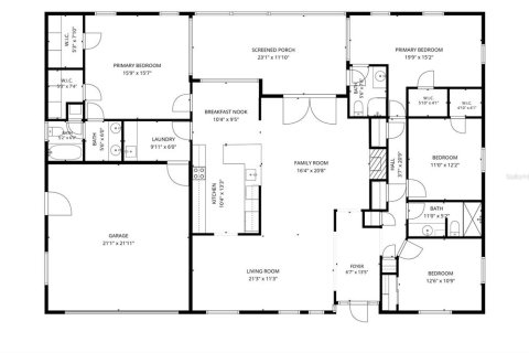 House in Winter Haven, Florida 4 bedrooms, 214.79 sq.m. № 2230958 - photo 7