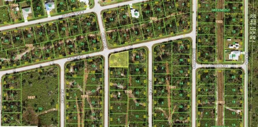 Terrain à Port Charlotte, Floride № 2161374