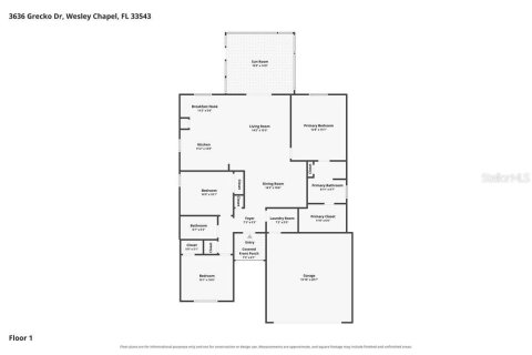 Villa ou maison à louer à Wesley Chapel, Floride: 3 chambres, 141.95 m2 № 2381367 - photo 2