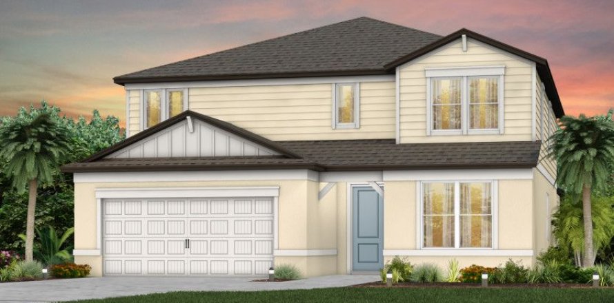 House in Whispering Pines in the Tampa-St. Petersburg Area in Land O' Lakes, Florida 5 rooms, 317 sq.m. № 366146
