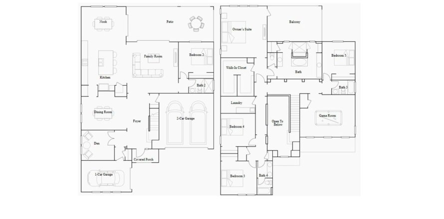House in ESTANCIA

 in Wesley Chapel, Florida 5 bedrooms, 391 sq.m. № 68805