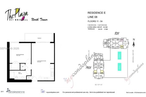 Condominio en alquiler en Miami, Florida, 1 dormitorio, 58.34 m2 № 2007581 - foto 20