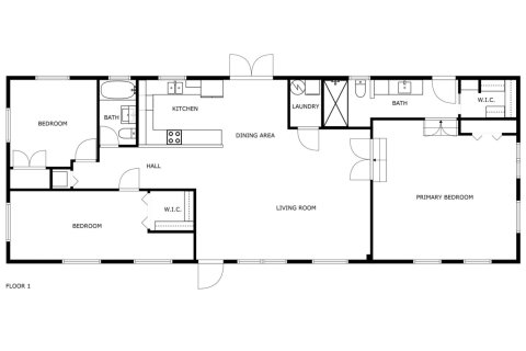 Casa en alquiler en Fort Lauderdale, Florida, 3 dormitorios, 132.39 m2 № 1146692 - foto 1