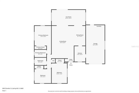 House in Spring Hill, Florida 3 bedrooms, 149.85 sq.m. № 1831644 - photo 2
