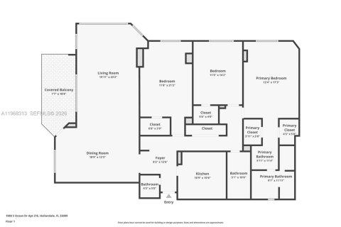Copropriété à vendre à Hallandale Beach, Floride: 3 chambres, 165.37 m2 № 2033729 - photo 25