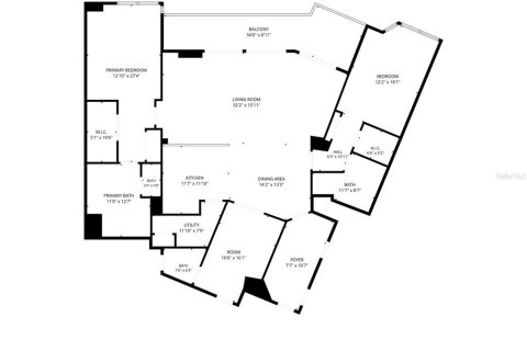 Copropriété à vendre à Tampa, Floride: 2 chambres, 207.26 m2 № 2388573 - photo 12