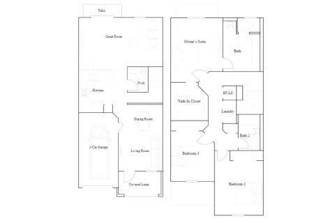 House floor plan «157SQM», 3 bedrooms in THE RIVIERA