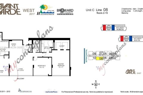 Condo in Hallandale Beach, Florida, 3 bedrooms  № 1890793 - photo 24