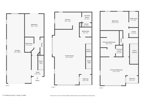 Adosado en venta en Tampa, Florida, 3 dormitorios, 214.79 m2 № 1844829 - foto 4