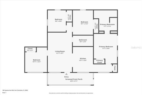 Casa en venta en Port Charlotte, Florida, 3 dormitorios, 122.63 m2 № 1837560 - foto 29