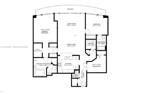 Condo in Surfside, Florida, 2 bedrooms  № 1998703 - photo 22