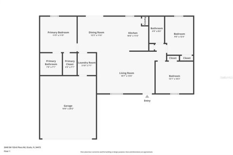 House in Ocala, Florida 3 bedrooms, 119.29 sq.m. № 1893903 - photo 21