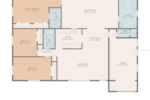House in Seminole, Florida 3 bedrooms, 168.71 sq.m. № 1681547 - photo 8