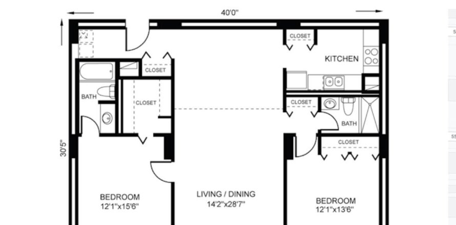 Condo in West Palm Beach, Florida, 2 bedrooms  № 1208753