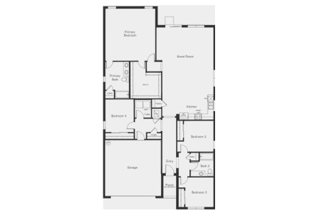 House floor plan «House», 4 bedrooms in Sawgrass Lakes II