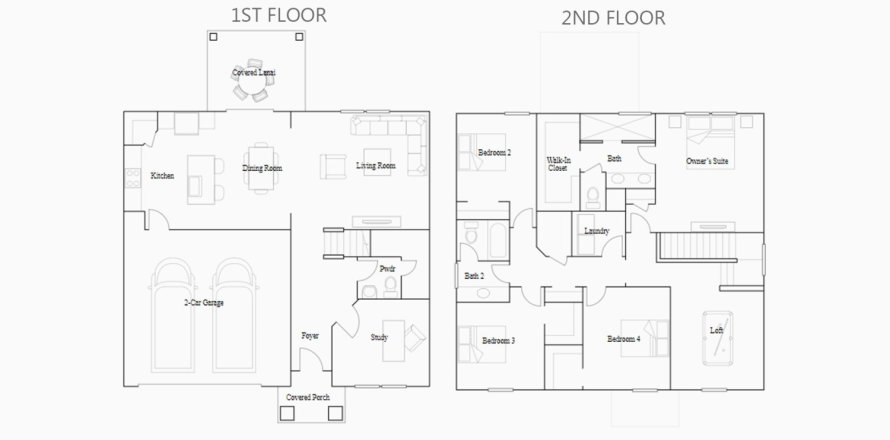 Планировка таунхауса «219SQM BRIO» 4 спальни в ЖК HEATH PRESERVE