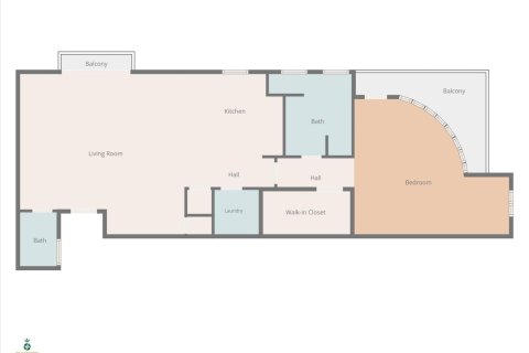 Condo in Fort Lauderdale, Florida, 1 bedroom  № 2254602 - photo 7